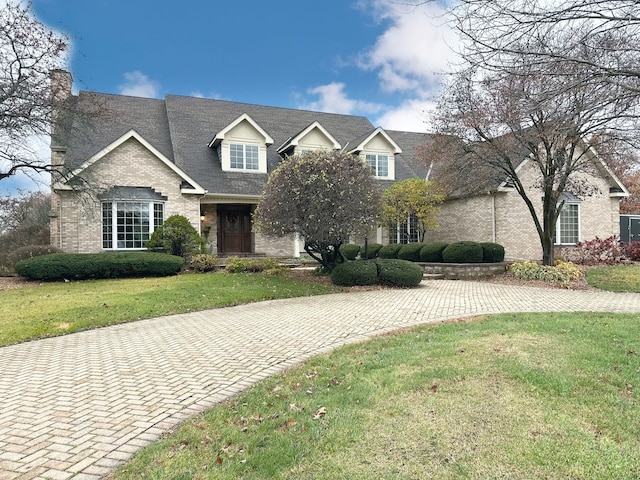 view of front of house featuring a front yard