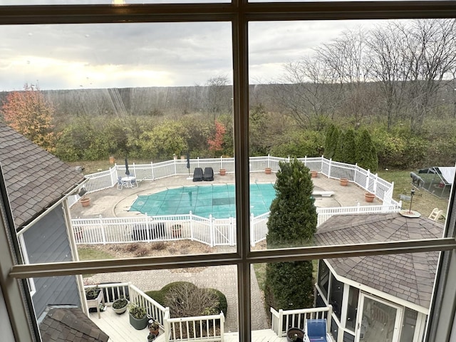 view of pool