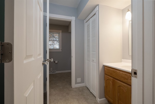 bathroom featuring vanity