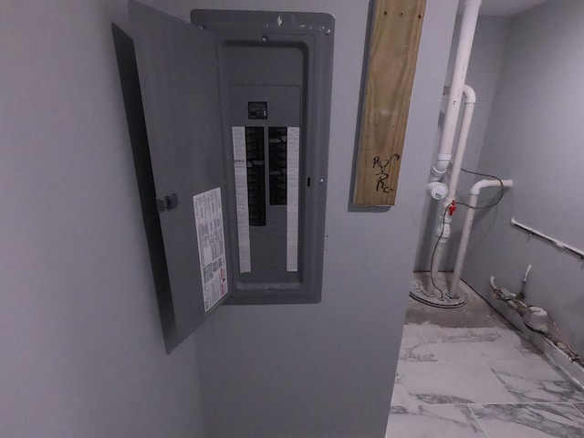 utility room featuring electric panel