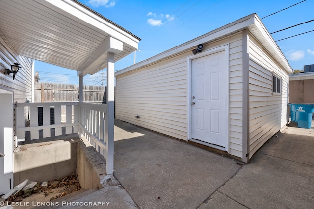 view of outbuilding