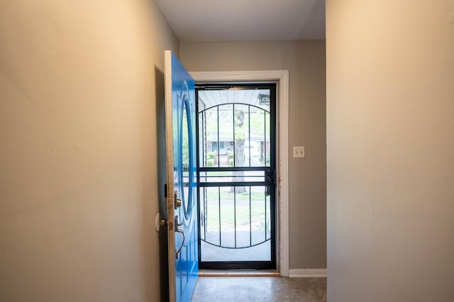 615 W Union St, Champaign, IL 61820 - corridor featuring baseboards, hardwood / wood-style floors, and french doors