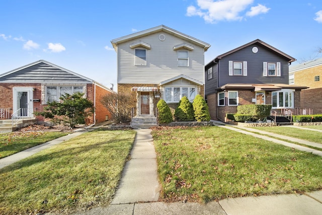 front of property with a front yard