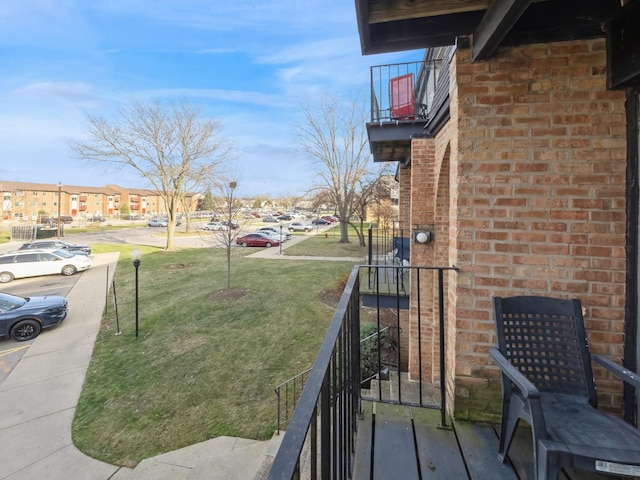 view of balcony