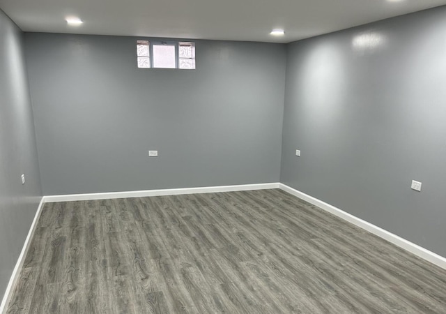 16873 Bulger Ave, Hazel Crest, IL 60429 - unfurnished room featuring wood finished floors, baseboards, and recessed lighting