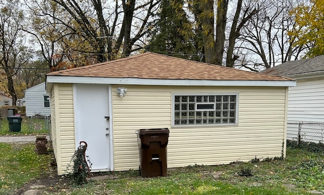 view of outbuilding