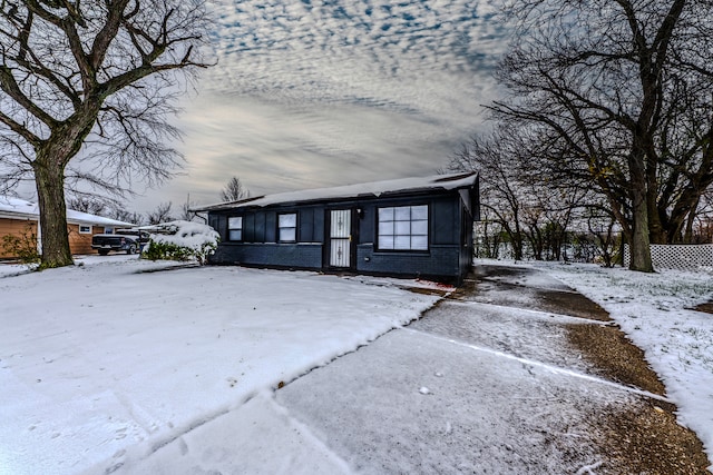 view of front of home