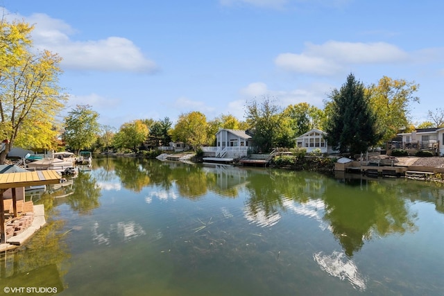 185 Eon Ln, Wilmington, IL 60481 - dock area featuring a water view