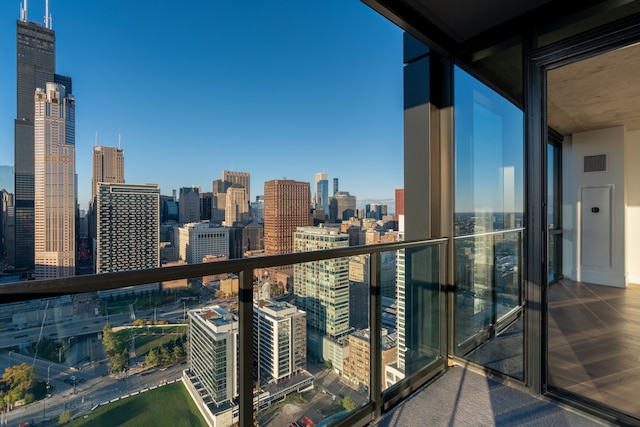 view of balcony