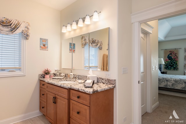 bathroom with vanity