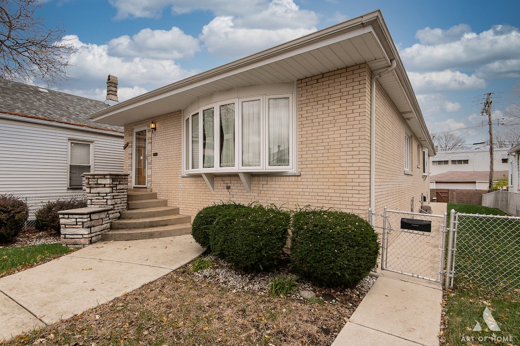 view of front of home