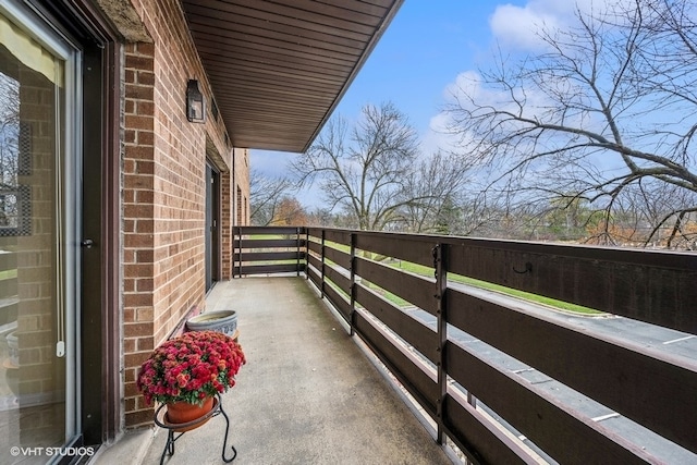 view of balcony