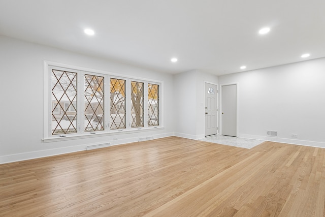 interior space featuring light hardwood / wood-style flooring