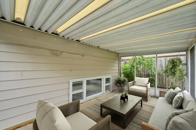 view of sunroom / solarium