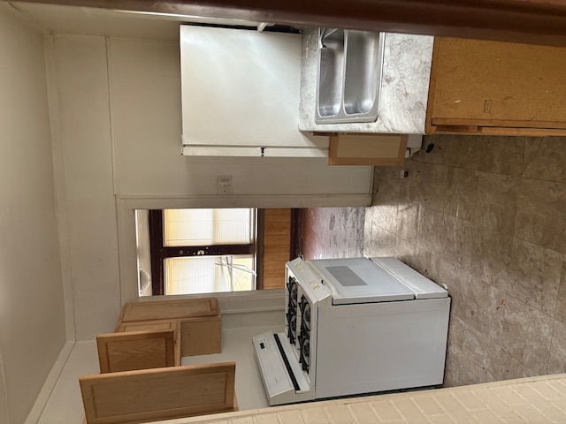 kitchen with separate washer and dryer