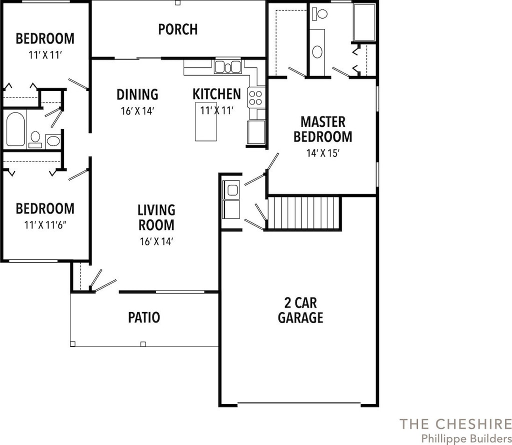 1426 Rolling Pass, Beecher, IL 60401 - floor plan / room layout