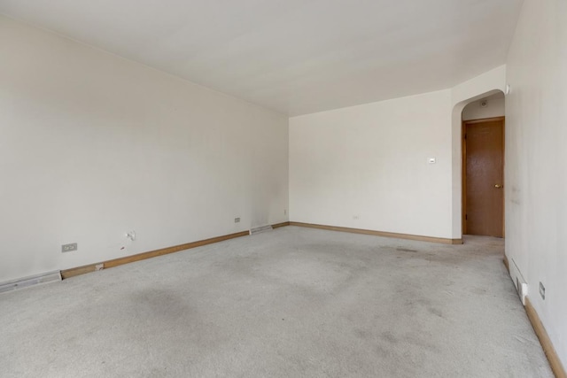 view of carpeted empty room