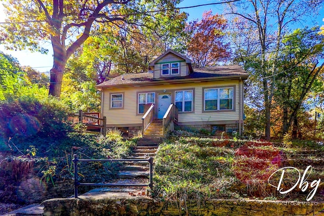 view of front of home