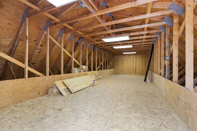 view of attic