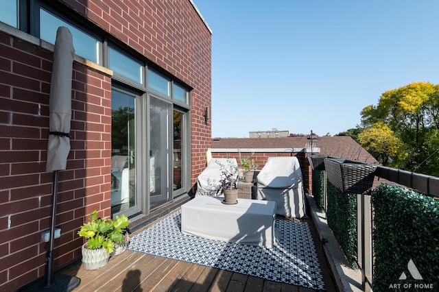 view of wooden terrace