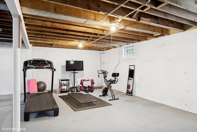 view of workout area