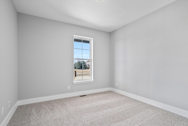 view of carpeted empty room