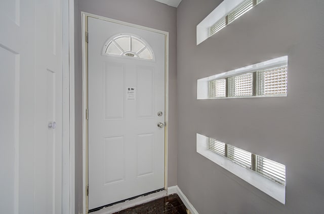 entryway featuring plenty of natural light