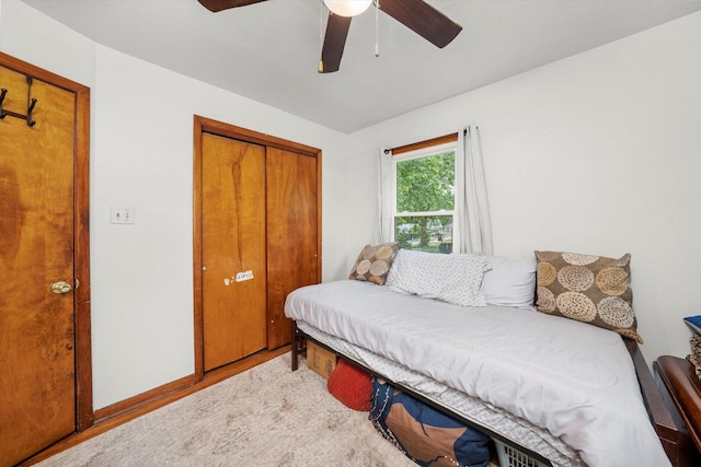 3820 W 117th St, Alsip, IL 60803 - bedroom featuring a closet and a ceiling fan