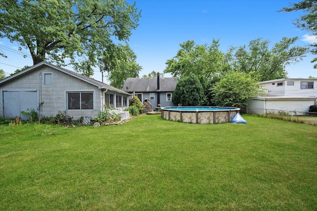 3820 W 117th St, Alsip, IL 60803 - view of yard with an outdoor pool