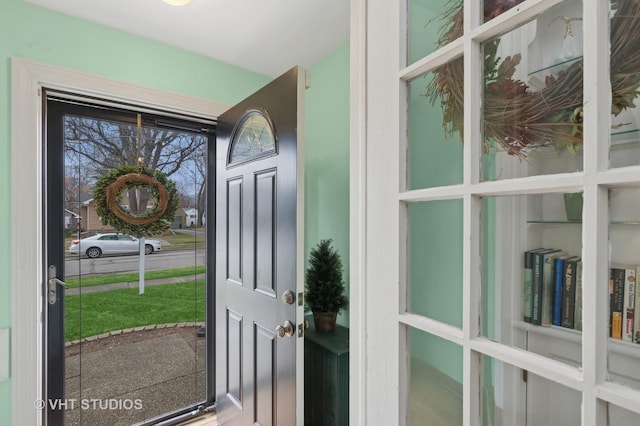 view of doorway to outside