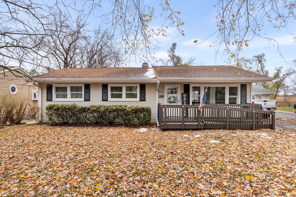 view of ranch-style home