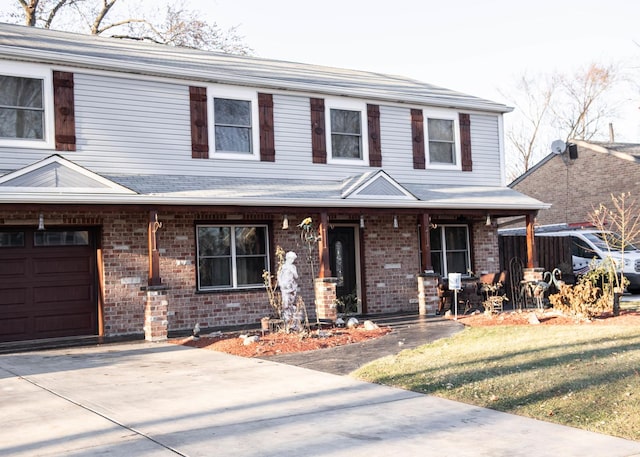 view of front of home with a porch