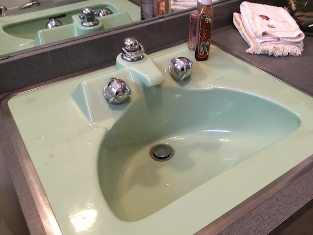 interior details featuring sink