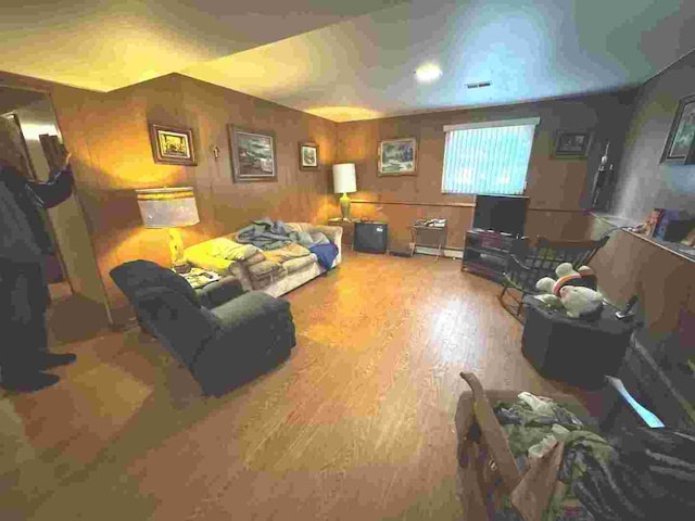 bedroom featuring wood-type flooring