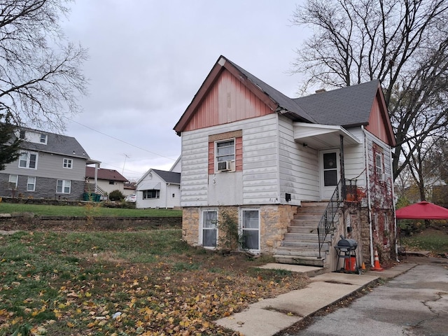 view of property exterior with cooling unit