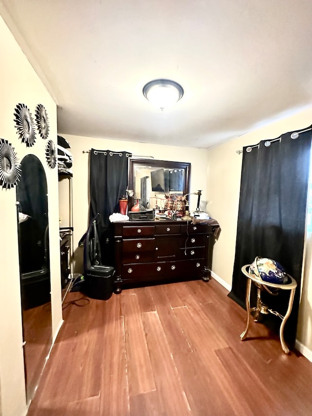 interior space featuring light wood-type flooring