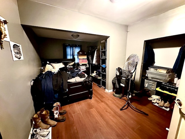 interior space featuring hardwood / wood-style floors