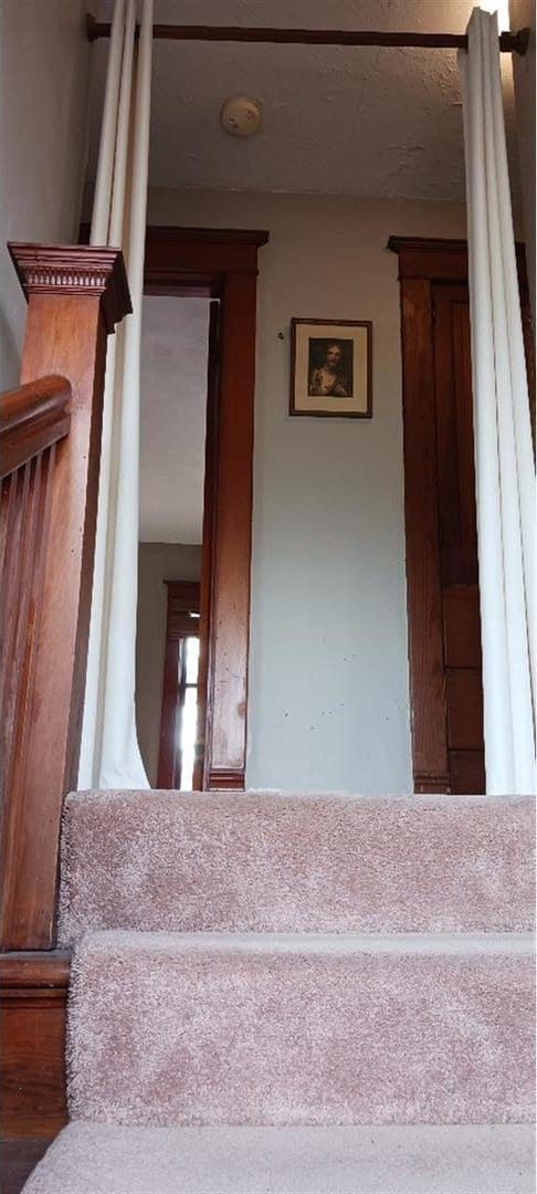 view of stairway