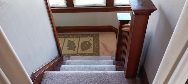 view of stairs