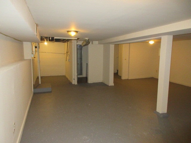 view of basement