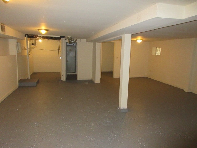 view of basement