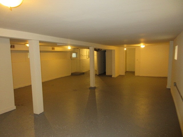 view of basement