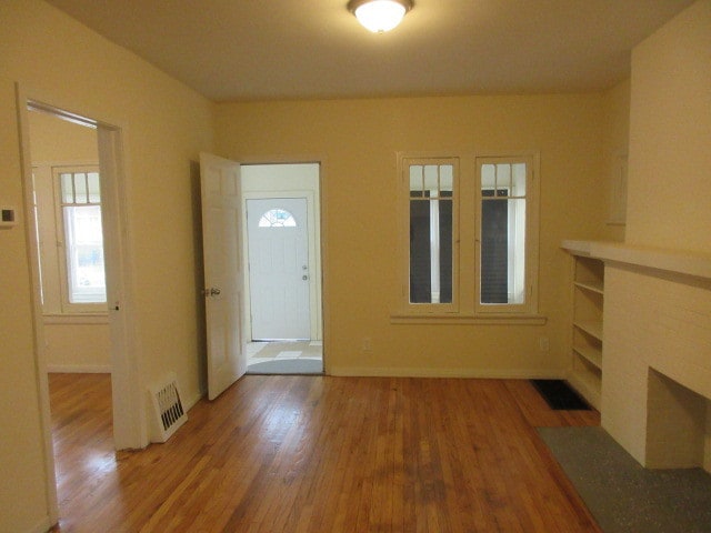 foyer with hardwood / wood-style floors