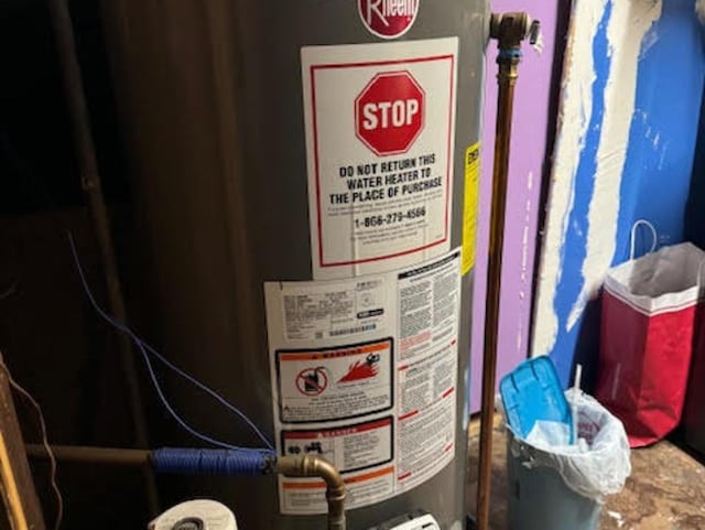 details with gas water heater