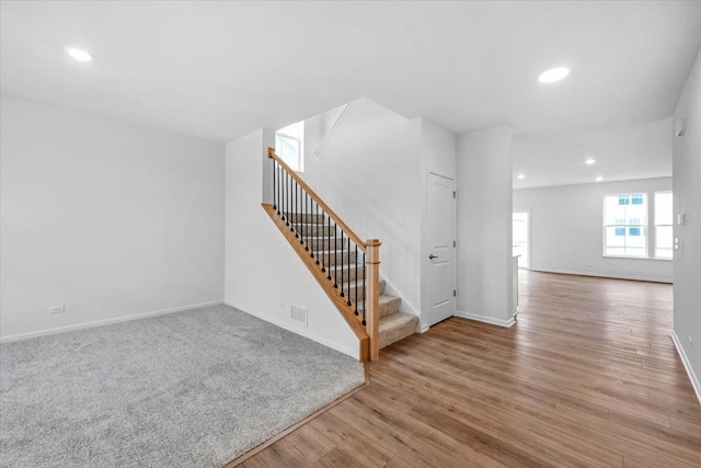 interior space featuring light hardwood / wood-style flooring