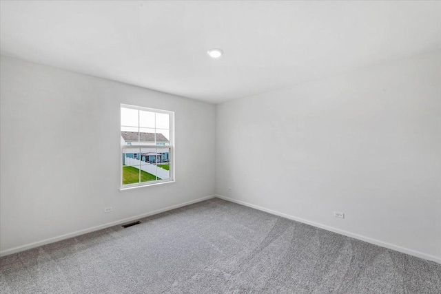 view of carpeted empty room