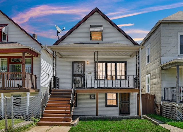 view of front of home