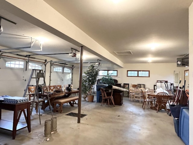 interior space featuring concrete flooring