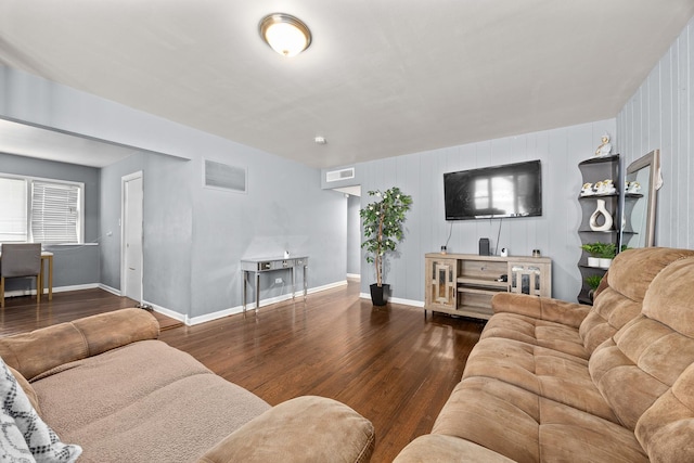 2612 175th St, Hazel Crest, IL 60429 - living room with wood finished floors and baseboards