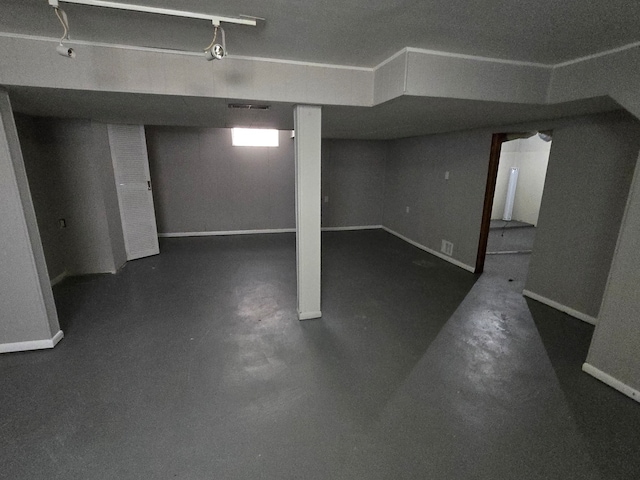 view of basement